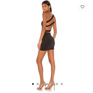 Black Superdown Mini Dress